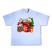 Grape Ice Christmas hot chocolate cup with gift and letters Urban Heavy Tee - AdoDesignShop