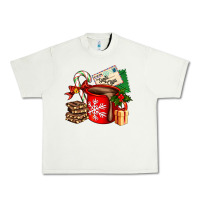 Pistachio Christmas hot chocolate cup with gift and letters Urban Heavy Tee - AdoDesignShop