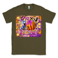 Army Green 1st Halloween Classic Tee - CowhideDigitalArt