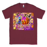 Burgundy 1st Halloween Classic Tee - CowhideDigitalArt