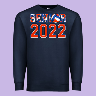 Senior Volleyball Custom Premium Sweatshirt Designed By Jasminsmagicworld