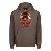 Coffee santa favorite tax specialist afro messy bun Premium Hoodie - texasbilliewilder