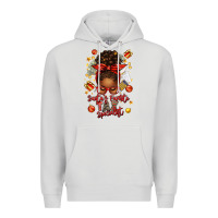 Dove Grey santa favorite tax specialist afro messy bun Premium Hoodie - texasbilliewilder