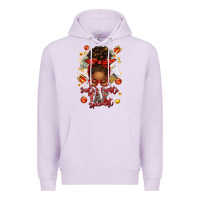 Lilac santa favorite tax specialist afro messy bun Premium Hoodie - texasbilliewilder