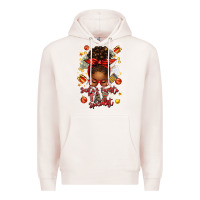Pale Pink santa favorite tax specialist afro messy bun Premium Hoodie - texasbilliewilder