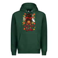 Sports Green santa favorite tax specialist afro messy bun Premium Hoodie - texasbilliewilder