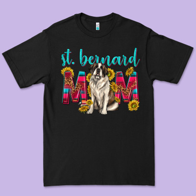 Western St Bernard Mom Premium Tee Designed By Texasbilliewilder