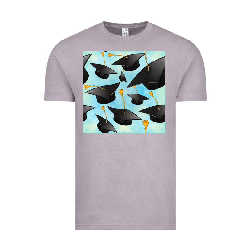 Graduation Cap Seamless Pattern Vintage Tee by BundleAndBundleShop | Teevron