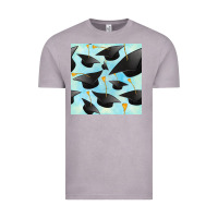 Vintage Zinc graduation cap seamless pattern Vintage Tee - BundleAndBundleShop