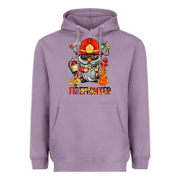 Lavender firefighter gnome Heavyweight Hoodie - BarkalooDesign