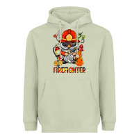 Matcha firefighter gnome Heavyweight Hoodie - BarkalooDesign