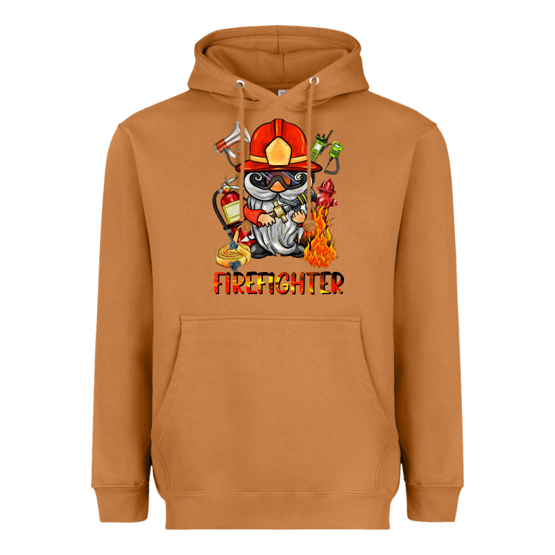 Firefighter Gnome Heavyweight Hoodie by BarkalooDesign | Teevron