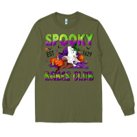 Army Green Spooky babes club Long Sleeve Tee - NancyCooperArtShop
