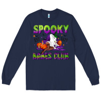 Navy Spooky babes club Long Sleeve Tee - NancyCooperArtShop