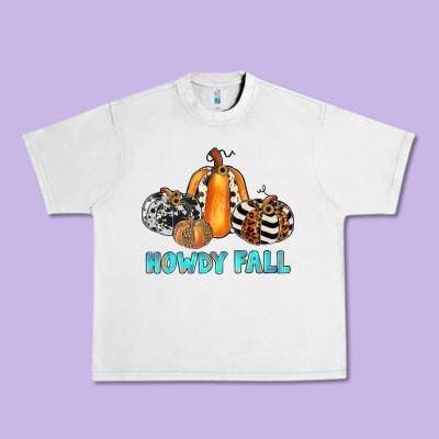 Howdy Fall Urban Heavy Tee Designed By Jahusdesignshop