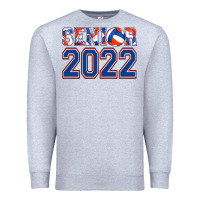 Heather Grey senior volleyball custom Premium Sweatshirt - Jasminsmagicworld