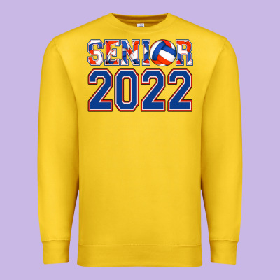 Senior Volleyball Custom Premium Sweatshirt Designed By Jasminsmagicworld
