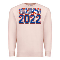 Pale Pink senior volleyball custom Premium Sweatshirt - Jasminsmagicworld