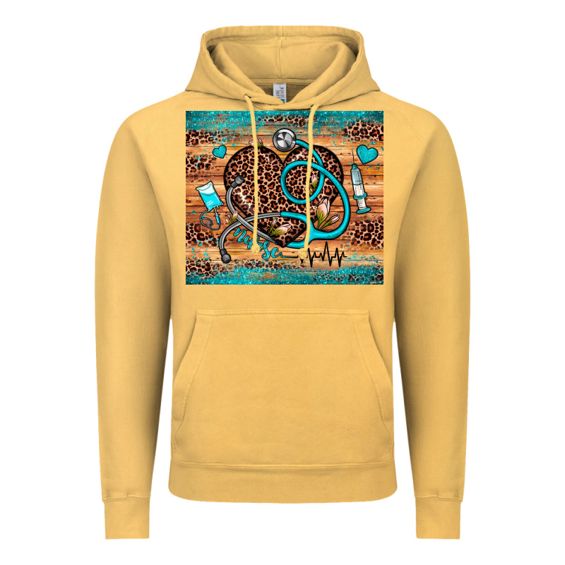 Nurse Leopard Heart Vintage Hoodie by JahusDesignShop | Teevron