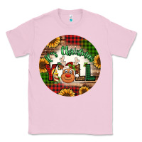 Bubblegum Pink it's Christmas y'all reindeer Christmas Classic Tee - Jasminsmagicworld