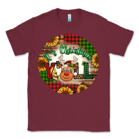 Burgundy it's Christmas y'all reindeer Christmas Classic Tee - Jasminsmagicworld