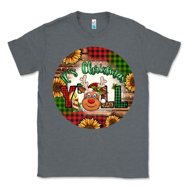 It's Christmas Y'all Reindeer Christmas Classic Tee by Jasminsmagicworld | Teevron