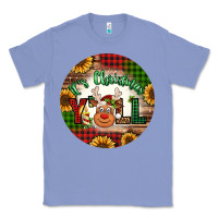 Colony Blue it's Christmas y'all reindeer Christmas Classic Tee - Jasminsmagicworld