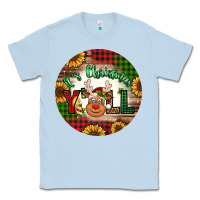 Dusty Blue it's Christmas y'all reindeer Christmas Classic Tee - Jasminsmagicworld
