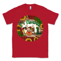 Red it's Christmas y'all reindeer Christmas Classic Tee - Jasminsmagicworld