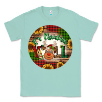Seafoam it's Christmas y'all reindeer Christmas Classic Tee - Jasminsmagicworld