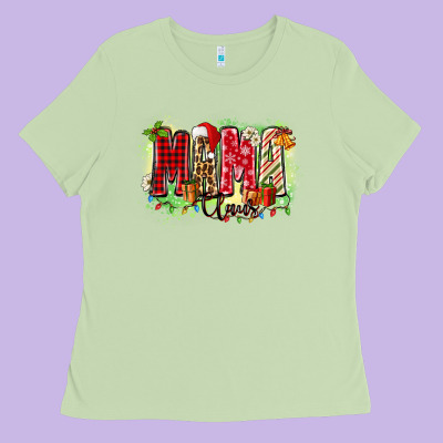 Mama Claus Ladies Tee Designed By Zillion Design Studio
