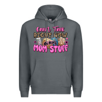 Rock can't talk right now doing mom stuff Premium Hoodie - JahusDesignShop