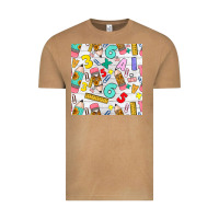 Vintage Camel back to school seamless pattern Vintage Tee - BundleAndBundleShop