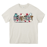 Cream dentist Heavy Core Tee - Zillion Design Studio