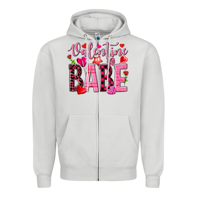 Valentine Babe Zipper Hoodie by NancyCooperArtShop | Teevron