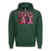 Sports Green valentine babe Zipper Hoodie - NancyCooperArtShop