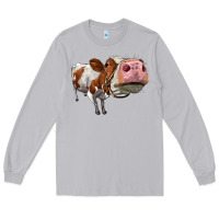 Moon Dust cute simmental cow Long Sleeve Tee - LillyAllenDesigns