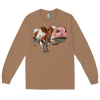 Toasted Coconut cute simmental cow Long Sleeve Tee - LillyAllenDesigns
