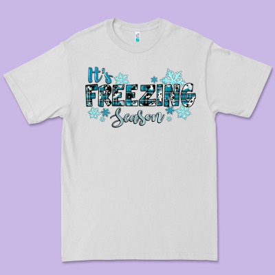 It's Freezing Season Winter Premium Tee Designed By Ranaportraitstore