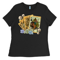Black western rodeo playing cards tbw Ladies Tee - texasbilliewilder