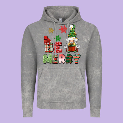 Be Merry Vintage Hoodie Designed By Bundleandbundleshop
