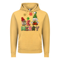 Vintage Mustard be merry Vintage Hoodie - BundleAndBundleShop