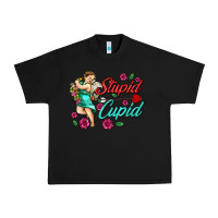 Black stupid cupid Urban Heavy Tee - AdoDesignShop