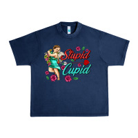 Navy stupid cupid Urban Heavy Tee - AdoDesignShop