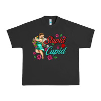 Pigment Black stupid cupid Urban Heavy Tee - AdoDesignShop