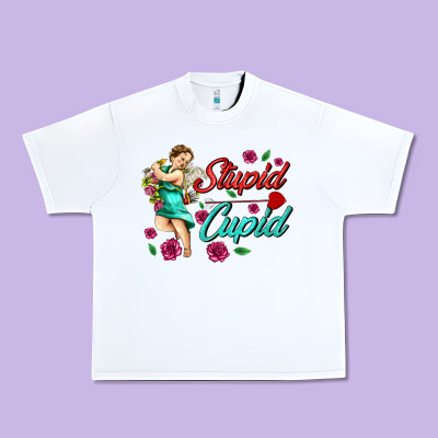 Stupid Cupid Urban Heavy Tee Designed By Adodesignshop