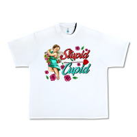 White stupid cupid Urban Heavy Tee - AdoDesignShop