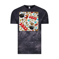 Cloud Black graduation 2022 seamless pattern Vintage Tee - BundleAndBundleShop