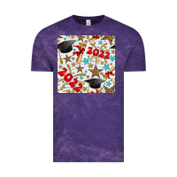 Cloud Purple graduation 2022 seamless pattern Vintage Tee - BundleAndBundleShop