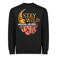 Black stay wild moon child Heavyweight Sweatshirt - JahusDesignShop